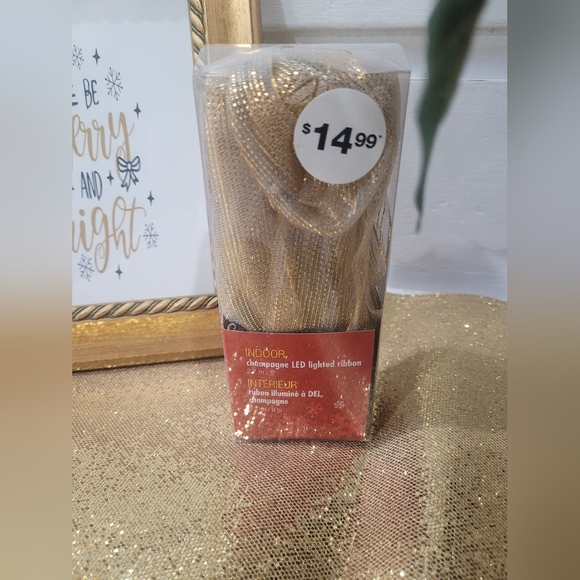 GOLD THEME Table Christmas Decor 4 items - Picture 3 of 7